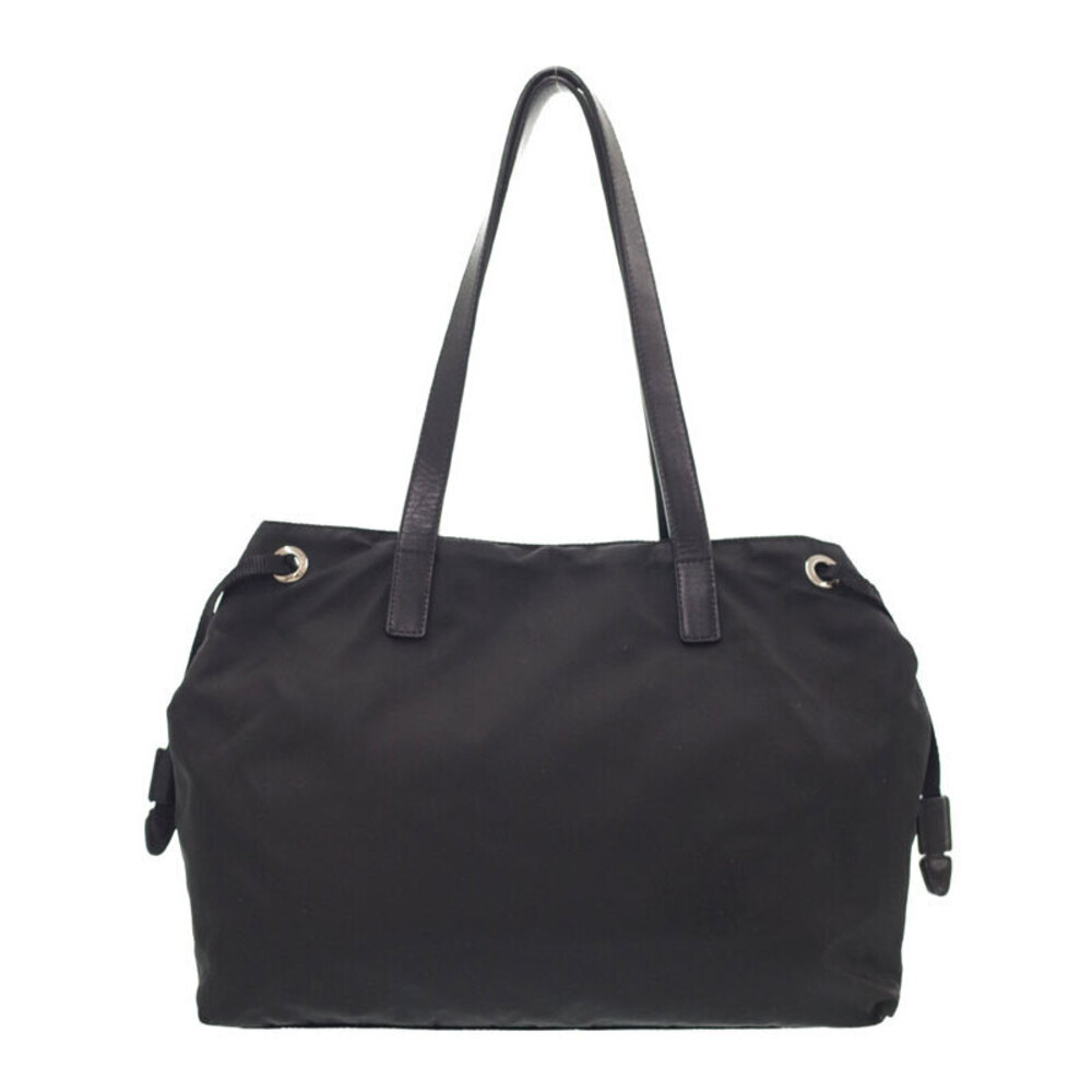Prada Vela Shoulder Tessuto Black Tote Bag